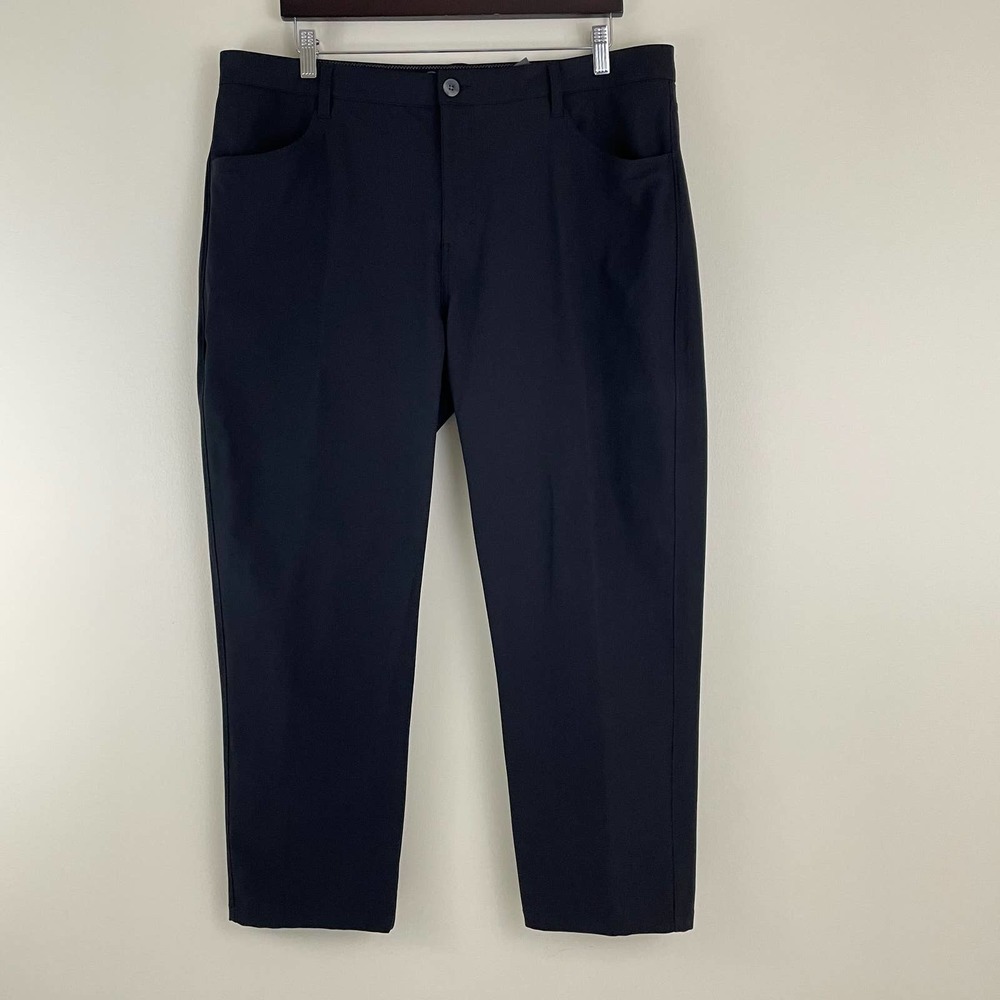 Vuori Meta Pant 5 Pocket Pants Technical Fabric Black Mens 38x26 Altered Inseam